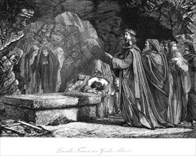 David's mourning at the grave of Abner