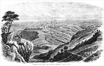 Jerusalem in David's time from the south side