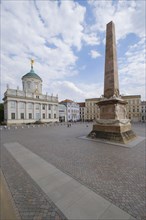 Obelisk and Old Town Hall at Alter Markt