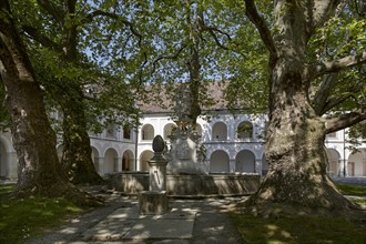 Inner courtyard of Heiligenkreuz Abbey