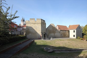 Historic Imperial Palace with Heidesheim Gate and Hall Church