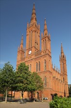 Neo-Gothic market church and landmark