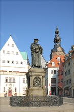 Market Square with Monument to Martin Luther