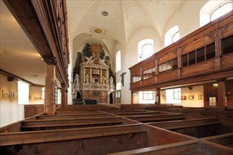 Interior view of baroque St. Blasii Church