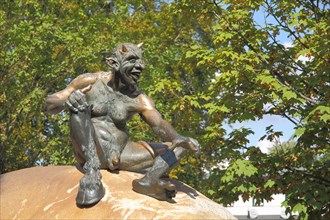 Devil sculpture at the Hexentanzplatz