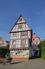 Historic half-timbered house Altes Faehrhaus and wine press