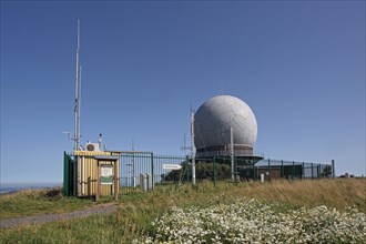 Radome sphere with measuring station
