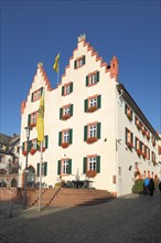 Town Hall with stepped gable and decoration