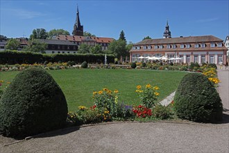 Palace garden with orangery