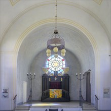 Interior view of the synagogue
