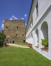 Part of the Renaissance castle with arcades
