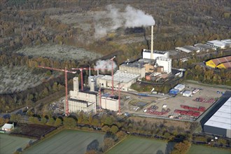Aerial view of Stapelfeld waste incineration new building