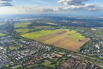 Aerial view of the new Hamburg district Oberbillwerder