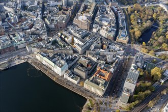Aerial view of the district Hamburg Neustadt