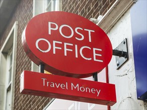 Post Office Travel Money wall mounted sign