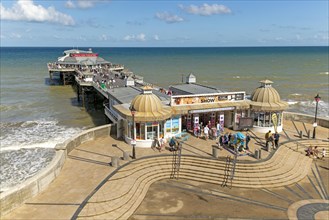 Traditional seaside pier and Pavilion Theatre