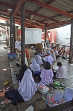 View inside a school in the Muslim stilt village of Koh Panyi