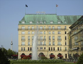 Fountain in front of Hotel Adlon