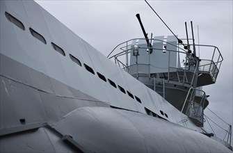 Gun turret of a submarine in Kiel