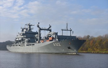 German Navy task force supply ship