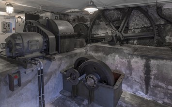 Generator in the historic electric power plant