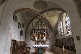 Chancel with the winged altar by Michael Wolgemut
