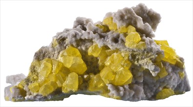 Sulfur on Calcite