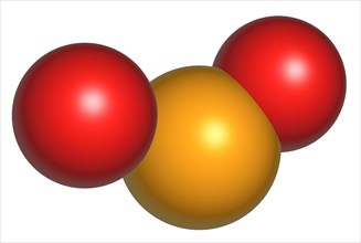Sulphur dioxide is a dense colourless gas