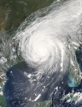 Hurricane Katrina was sprawled across all or part of 16 states at 2:15 p.m. CDT on August 29