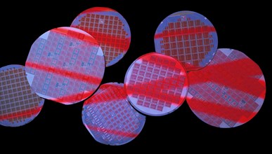 Silicon wafers are highly polished and very reflective