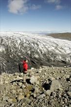 Hiking Along the Vatnajokull Glacier