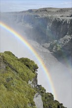 Rainbow Over Dettifoss Falls