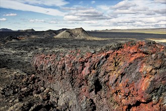 Lava Field w/Iron Oxide Rich Scoria & Cinder Cone