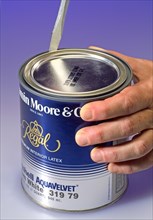 Opening Paint Can with Screwdriver