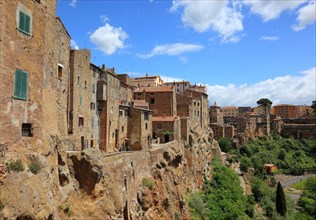 Houses of the old town of Pitigliano