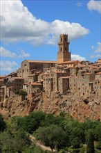 View of the old town of Pitigliano