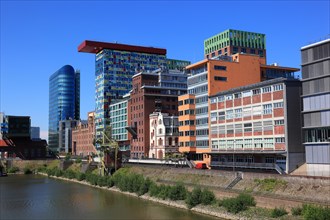 Ensemble of buildings along the Julo-Levin bank in the Media Harbour