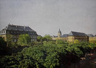 The Deutschordenspalais and the Electoral Palace in Mainz in 1910