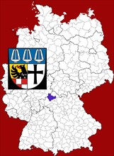 County of Bad Kissingen in Bavaria