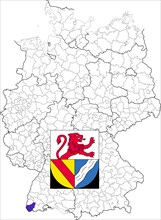 Landkreis Loerrach in Baden-Wuerttemberg