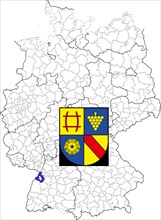 County of Rastatt in Baden-Wuerttemberg
