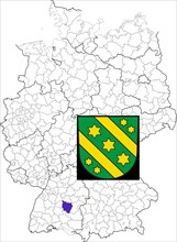 County of Reutlingen in Baden-Wuerttemberg