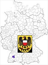 County of Rottweil in Baden-Wuerttemberg