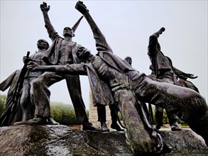 Group of figures of the beech forest Memorial by Fritz Cremer