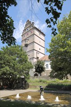 Historic Hohntor and landmark in Bad Neustadt a. d. Saale