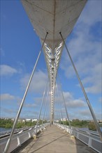 Modern construction of the Puente Lusitanos built in 1992 in Badajoz
