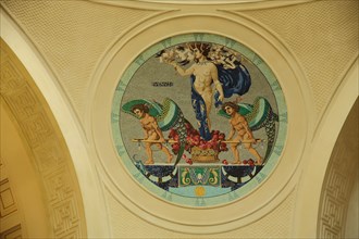 Mosaic with Venus in the foyer of the spa hotel in Wiesbaden