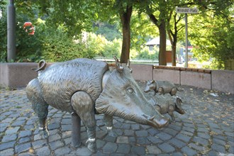 Wild Sow Square in Martinsthal