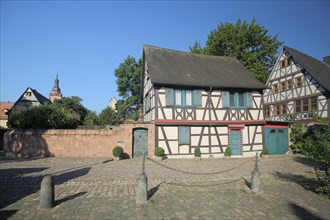Half-timbered houses with St. Peter and Paul