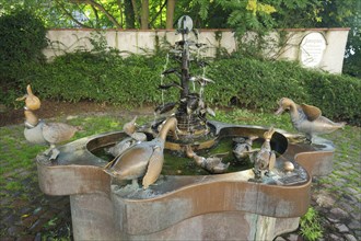 Duck fountain at the Duck Square in Eltville